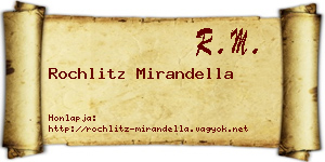 Rochlitz Mirandella névjegykártya